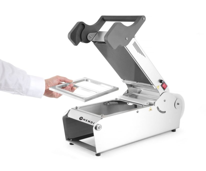 Zatavovací stroj na misky Supreme, HENDI, 230V/700W, 247x637x(H)258mm