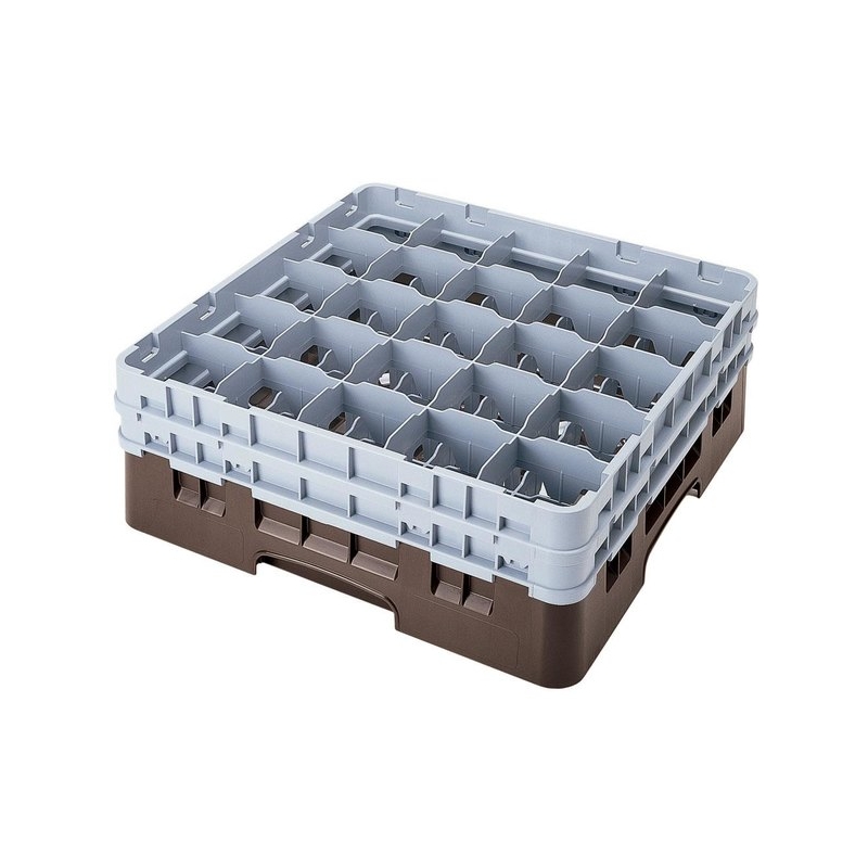 Cambro Koš Camrack 25 pozic, výška sklenice 23,8 cm - Hnědá
