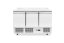 Chladicí pult, 3 dveře, Arktic, 254L, Stříbrná, 230V/220W, 1365x700x(H)908mm