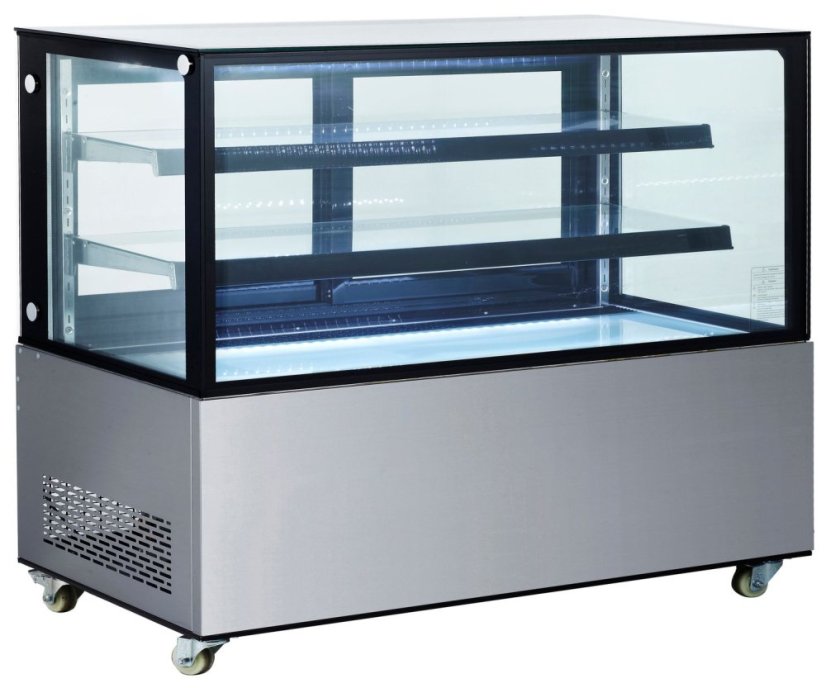 Vitrína se 2 policemi, Arktic, 510L, 230V/490W, 1524x677x(H)1230mm