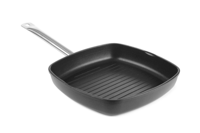Grilovací pánev Titanium Professional s drážkami, HENDI, 550x290x(H)55mm