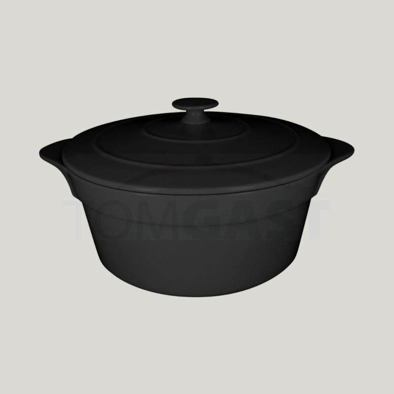 RAK Porcelain RAK Chef's Fusion hrnec s poklicí pr. 28 cm, černý | RAK-CFRD28BK
