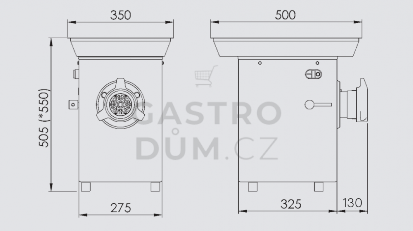 Braher řezačka masa P-98 U3