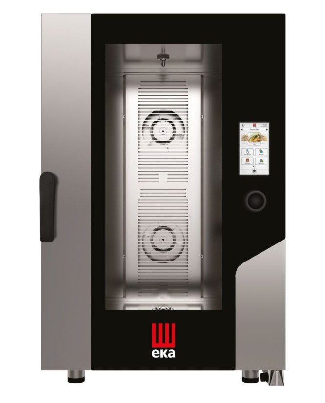 Konvektomat GASTRO 11 x GN 1/1 Electric s kotlem, dotykovou obrazovkou, systémem praní a sondou, Tecnoeka, 400V/19000W, 730x849x(H)1130mm