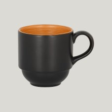RAK Porcelain RAK Trinidad šálek stohovatelný 200 ml, oranžový | RAK-TRCLSC20BC