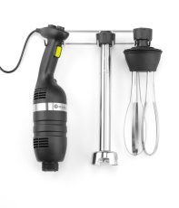 Sada: Tyčový mixér 350 s regulací rychlosti + šlehací metla + nástěnný stojan, HENDI, Kitchen Line, Černá, 230V/350W, 110x324x(H)816mm