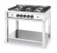 Plynový sporák - 5 hořáků, otevřený rám, HENDI, Kitchen Line, 14,3kW, 900x640x(H)910mm