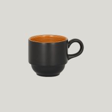 RAK Porcelain RAK Trinidad šálek stohovatelný 90 ml, oranžový | RAK-TRCLSC09BC