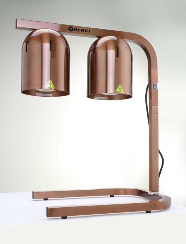 Ohřívač potravin, infračervený, HENDI, Měděná, 230V/500W, 453x360x(H)790mm