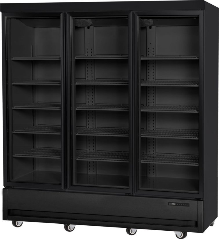 Chladící vítrína, Arktic, 1075L, Černá, 230V/550W, 1920x755x(H)2100mm Chladící vítrína, Arktic, 1075L, Černá, 230V/550W, 1920x755x(H)2100mm
