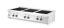 Indukční sporák, 6 varných zón, HENDI, 3x3.5 kW hobs & 3x5 kW hobs, 400V/25500W, 1200x700x(H)311mm