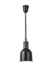 Výškově nastavitelná ohřívací lampa válcová, HENDI, Černá, 230V/375W, ⌀175x(H)250mm