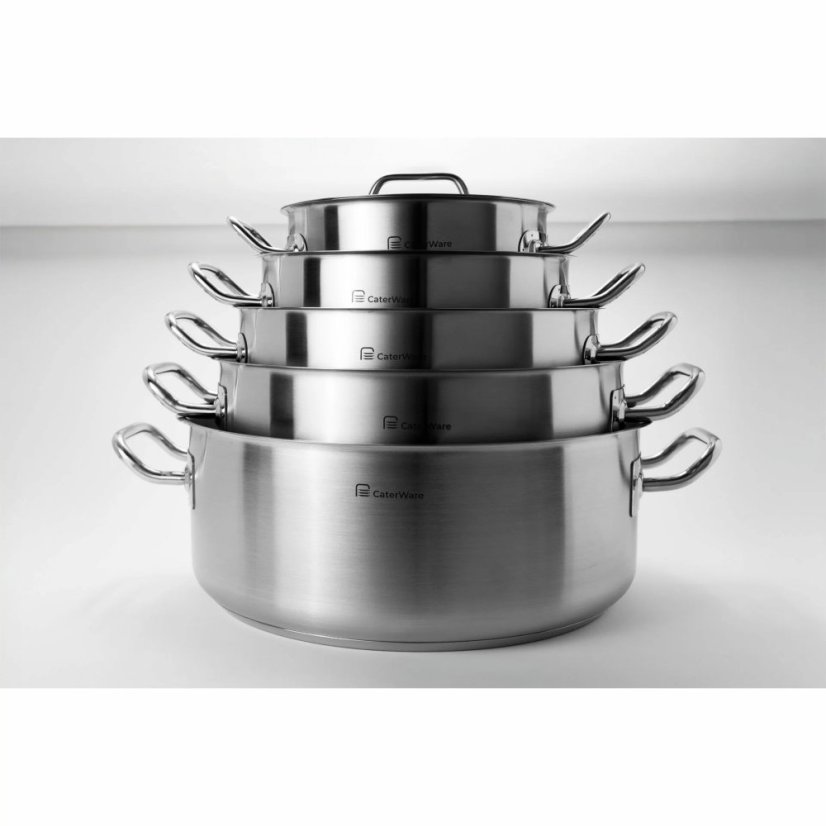 Kastrol nízký CaterWare, nerez. 14,3 l, pr. 36 cm
