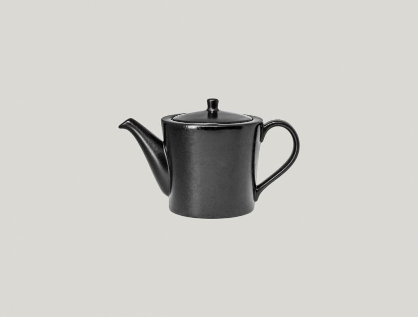 RAK Porcelain RAK Konvička na čaj s pokličkou 40 cl – černá | RAK-EDTP40