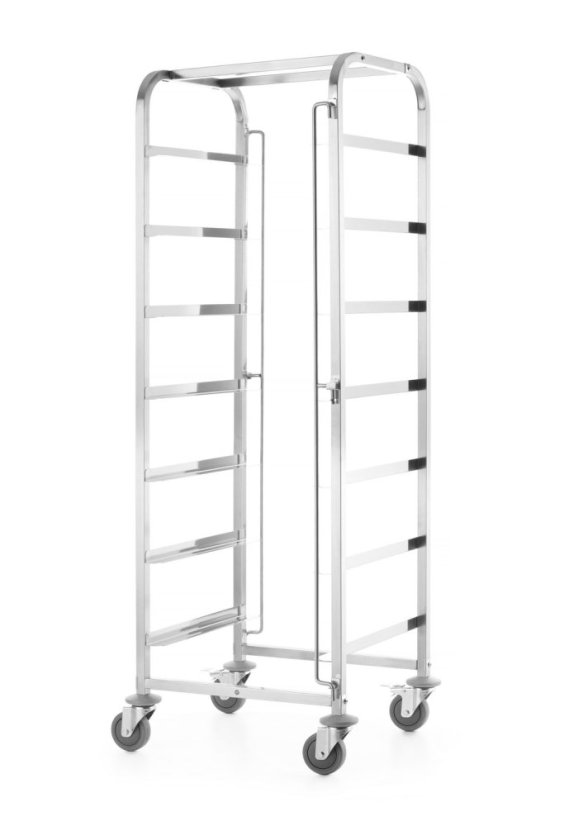 Vozík pro přepravu košů do myčky – 7 x 500x500 mm, HENDI, 615x560x(H)1710mm