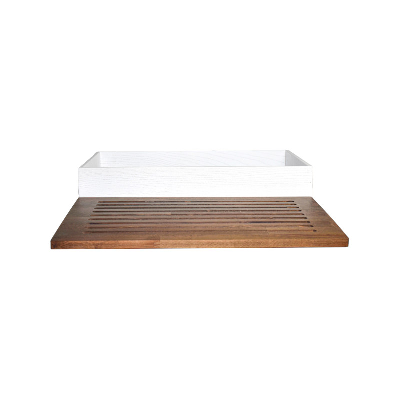 TOMGAST Box na pečivo s deskou na krájení GN 1/1, bílý