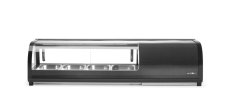 Stojan na Sushi, Arktic, Dodávané nádoby: 4x GN 1/3 (H) 40 mm., GN 1/3, Černá, 220-240V/190W, 1177x426x(H)296mm