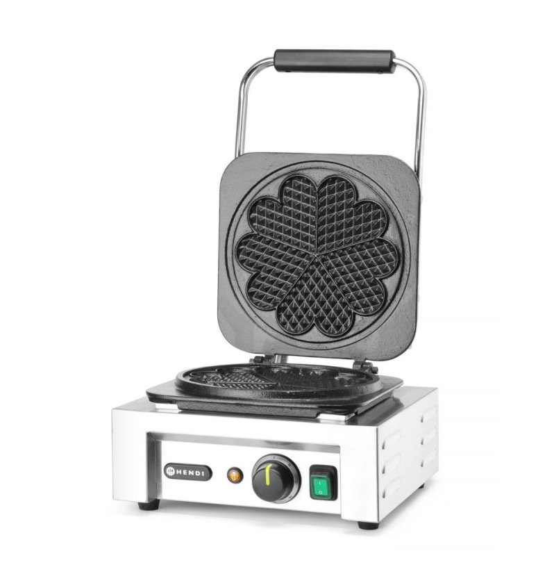 Vaflovač "Srdce", HENDI, 230V/2200W, 330x543x(H)251mm