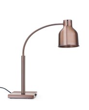 Pružná tepelná lampa, HENDI, Měděná, 230V/250W, 268x203x(H)660mm