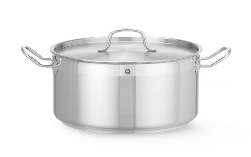 Nízký hrnec s pokličkou, HENDI, Profi Line, 12L, ⌀320x(H)150mm