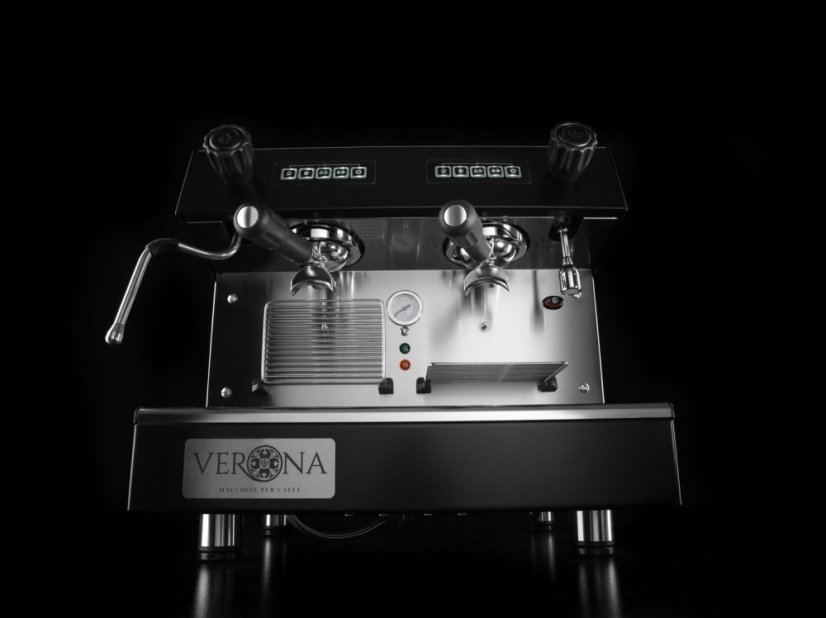 Kávovar Julia Compact, 2-skupinový, automatický, Verona, Černá, 230V/2700W, 475x563x(H)530mm