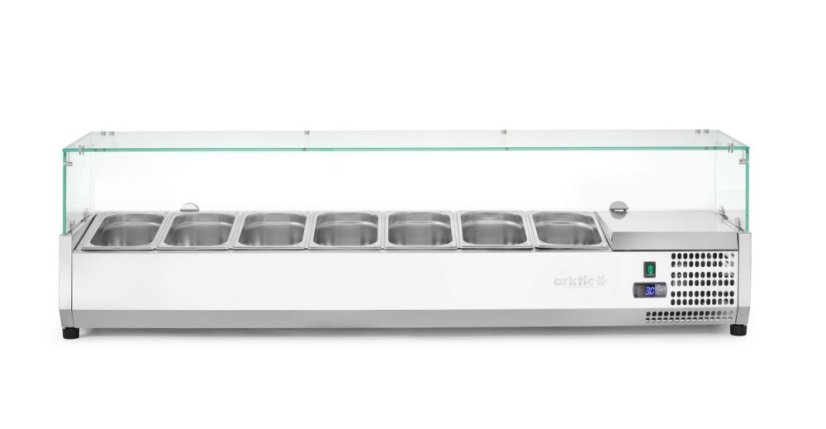 Chladicí zásobník GN 1/3, Arktic, 7x GN 1/3, GN 1/3, 42L, 230V/180W, 420x1605x(H)460mm