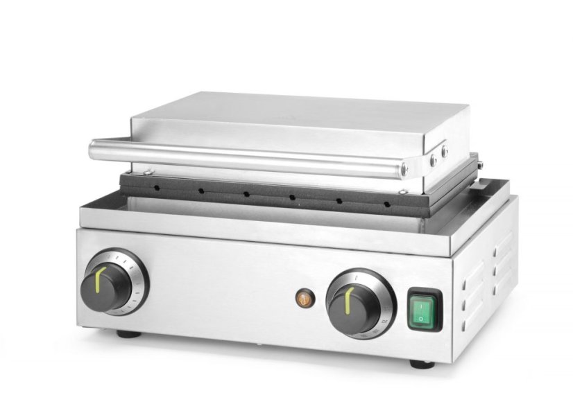Vaflovač na kukuřičné psíky, HENDI, 230V/1550W, 390x378x(H)229mm