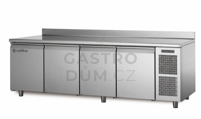 Coldline chladící stůl TA21/1M s deskou a zadním lemem Coldline chladící stůl TA21/1M s deskou a zadním lemem