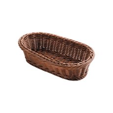 Lacor Košík na pečivo polypropylenový oválný 28 × 16 cm, tmavý
