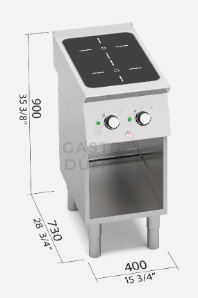 Indukční sporák Bertos SE7P2M/IND