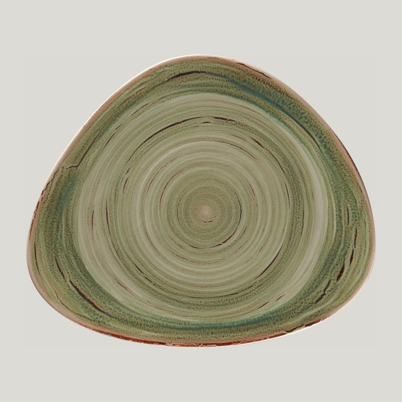 RAK Porcelain RAK Spot talíř mělký 31,5 × 26,5 cm – smaragdový | RAK-SEMFLFP31