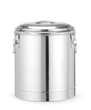 Termoska na přepravu potravin, HENDI, Kitchen Line, 36L, Stříbrná, ⌀400x(H)500mm