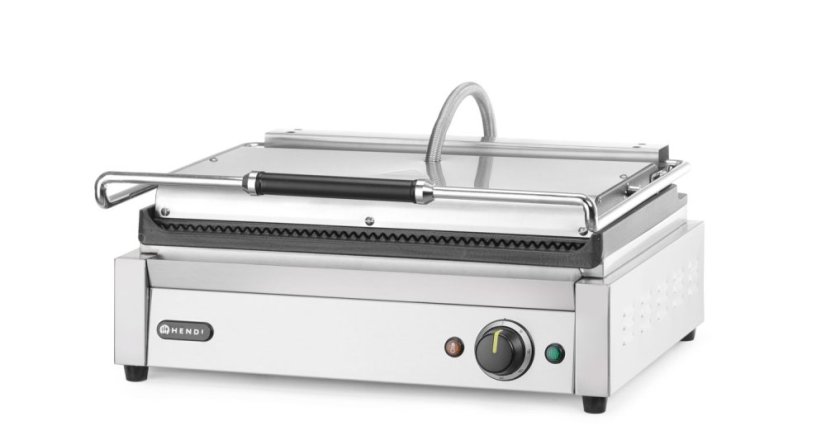 Kontaktní gril, kebab XL, HENDI, Stříbrná, 220-240V/3000W, 508x458x(H)234mm, Obdélníkové