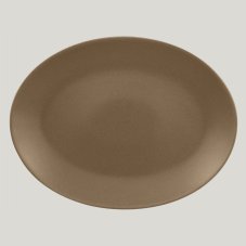 RAK Porcelain RAK Genesis talíř oválný 36 x 27 cm, hnědá | RAK-GNNNOP36CR