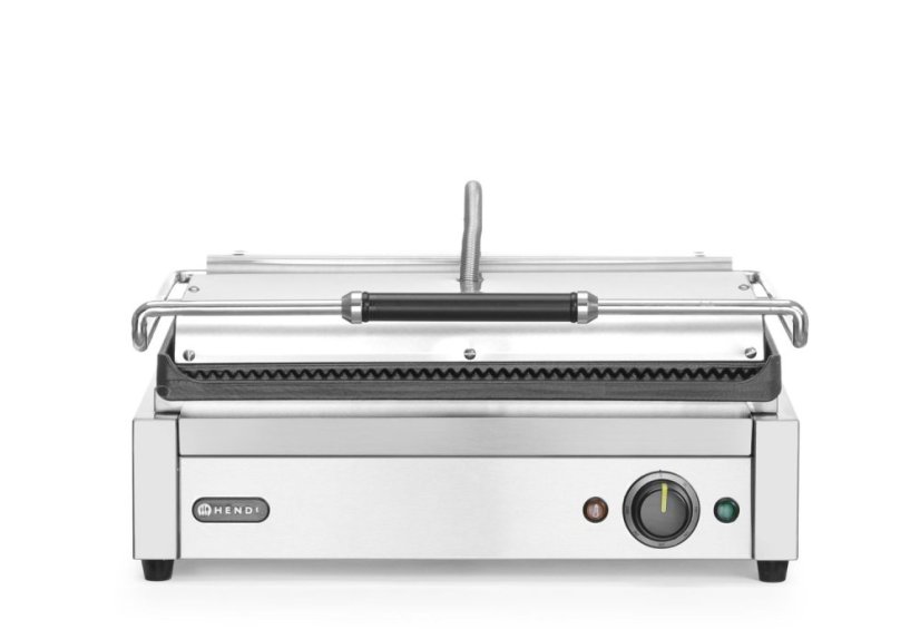 Kontaktní gril, kebab XL, HENDI, Stříbrná, 220-240V/3000W, 508x458x(H)234mm, Obdélníkové