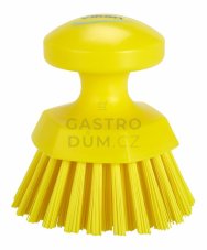 Vikan kartáč ruční kulatý 11cm T/žlutý 38856