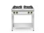 Otevřený stojan se 4 hořáky pro plynový sporák Kitchen Line, HENDI, Kitchen Line, 19kW, 800x700x(H)900mm