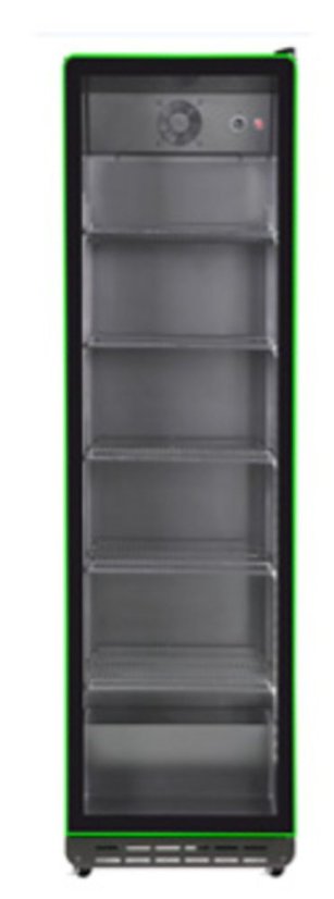 Chladnička do zadní části baru, jednodveřová, Arktic, 5 polic, 360L, Černá, 230V/290W, 578x580x(H)1990mm