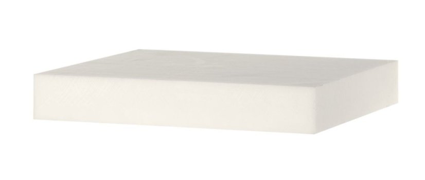 Řeznický blok - polyethylen bez podstavce, HENDI, Bílá, 500x400x(H)80mm
