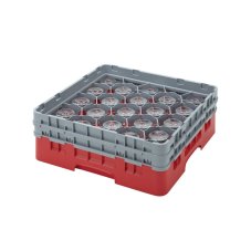 Cambro Koš Camrack 20 pozic, výška sklenice 17,4 cm - Červená