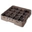 Cambro Koš Camrack 16 pozic, výška sklenice 13,2 cm - Hnědá