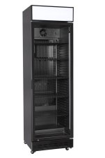 Chladnička pro zadní bar, jednokřídlé dveře, Arktic, Prístrešek s LED světlem a vypínačem , 274L, Černá, 230V/250W, 600x577x(H)2029mm