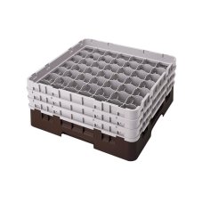 Cambro Koš Camrack 49 pozic, výška sklenice 30 cm - Hnědá