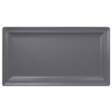 RAK Porcelain RAK Talíř obdélný 38 × 21 cm, šedá | RAK-NFCLRP38GY