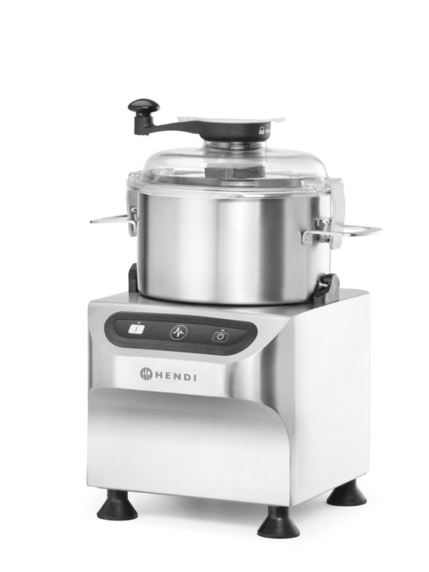 Elektrický kráječ do mísy, HENDI, Profi Line, 5 kg, Stříbrná, 230V/800W, 377x350x(H)520mm
