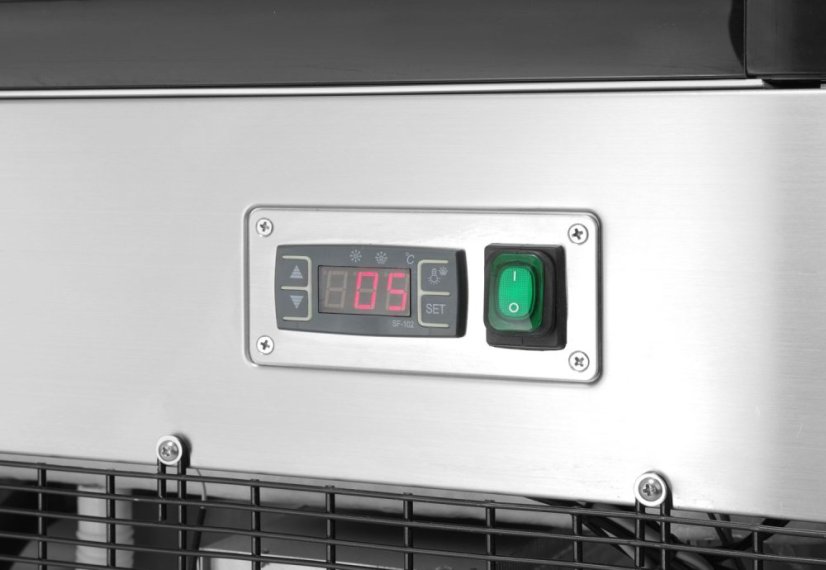 Vitrína se 2 policemi, Arktic, 230V/480W, 677x994x(H)1230mm