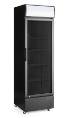 Jednokřídlá chladnička s podsvíceným panelem , Arktic, 254L, Černá, 220-240V/250W, 578x605x(H)1980mm