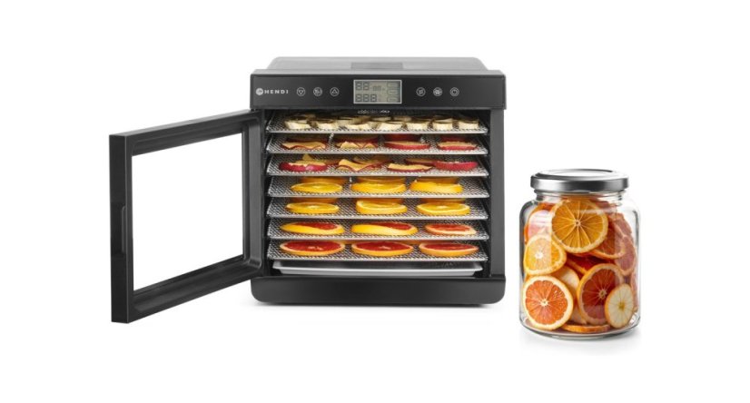 Sušička potravin, HENDI, Kitchen Line, 7 táců, 230V/500W, 347x505x(H)320mm