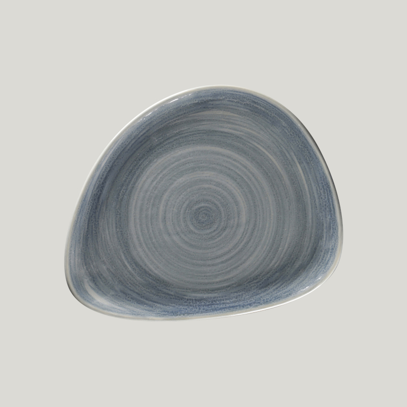 RAK Porcelain RAK Spot talíř mělký 24 × 19,5 cm, šedomodrý | RAK-SJDFLFP24
