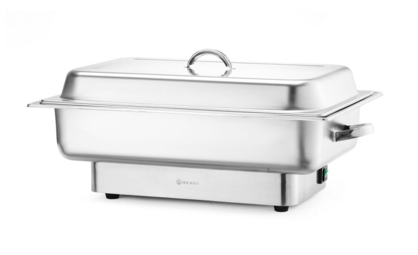 Elektrický ohřívač pokrmů Pollina, HENDI, Profi Line, 9L, Stříbrná, 230V/900W, 587x440x(H)273mm